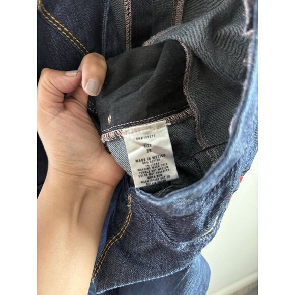 CHICK By NICKY HILTON Blue Denim Jean Overalls Womens Size 28 Adjustable Straps - Picture 6 of 15